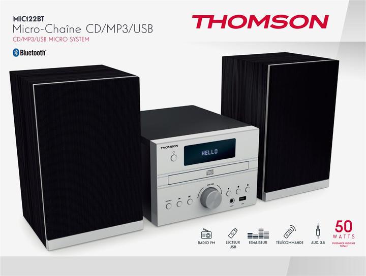 Produktbild Thomson MIC122BT Home-Stereoanlage Heim-Audio-Mikrosystem (FM, Bluetooth)