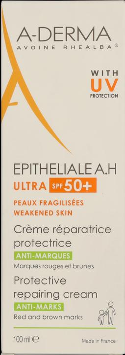 Immagine prodotto A-Derma Epithelialea.H Crema riparatrice ultra lenitiva SPF50 (Crema solare, SPF 50+, 100 ml)