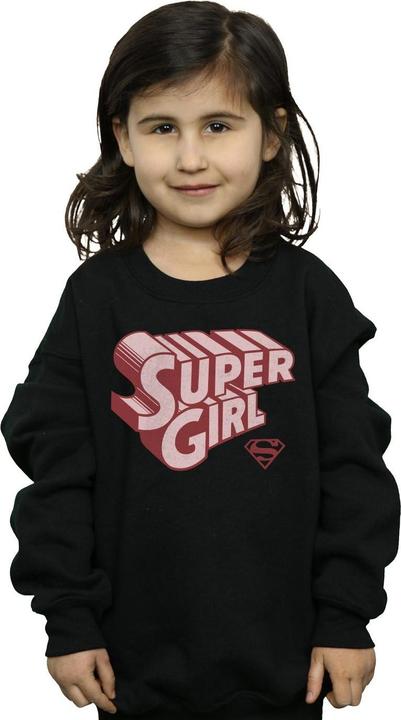 Immagine prodotto Supergirl Retro Logo Felpa Ragazze (152, 158)