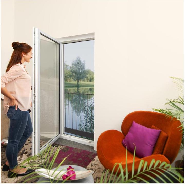 Produktbild Windhager Klettband Fliegengitter Für Fenster (150 x 300 cm)
