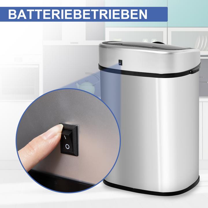 Image du produit Homcom Poubelle avec capteur infrarouge (58 l)