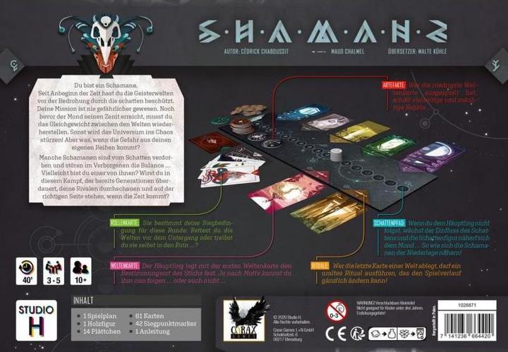 Actual product image Corax Games 1026871 - Shamans - Card Game for 3 to 5 Players (DE Edition) (German)
