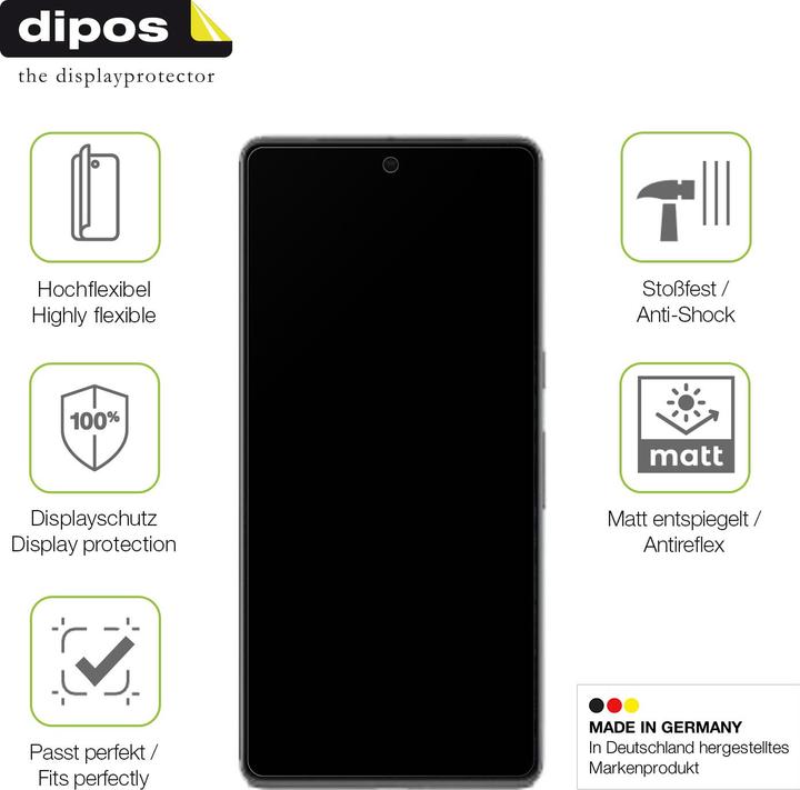 Actual product image Dipos Full Cover Screen Protector Matte (1 Piece, Google Pixel 7 Pro)