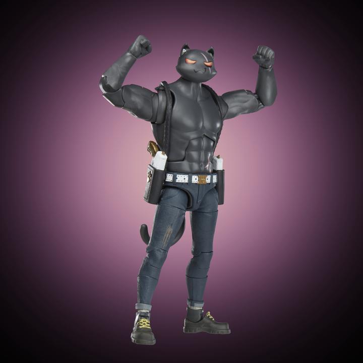 Produktbild Fortnite Hasbro Victory Royale Series Meowscles (Shadow), 15 cm grosse Action-Figur mit Accessoires