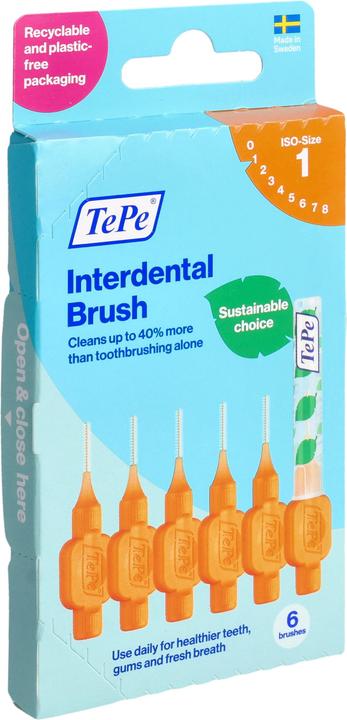TePe Interdentalbürsten Original Orange Iso Grösse 1 0.45 Mm - 6 Stück (6 x, 0.45 mm)