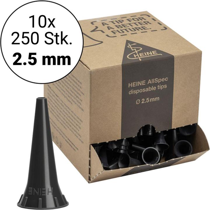 Immagine prodotto Heine AllSpec Einweg-Tips 2.5 mm - 10x 250 Otoskop-Trichter