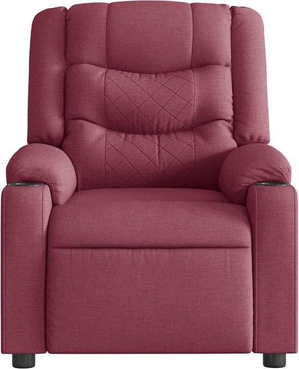Image du produit VidaXL Fauteuil de massage vin rouge tissu