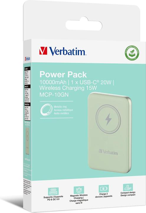 Image du produit Verbatim Charge 'n' Go (10000 mAh, 20 W, 37 Wh)