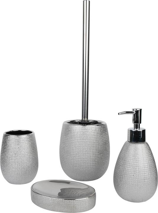 Produktbild Axentia Bad-Set Hollywood, silberfarben