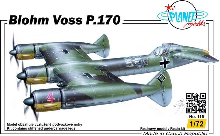 Actual product image Planet Models Blohm & Voss P.170