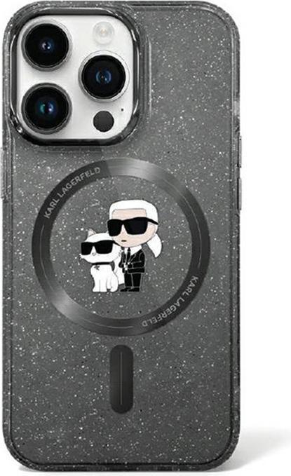 Image du produit Karl Lagerfeld KLHMN61HGKCNOK iPhone 11 / Xr 6.1" czarny/black hardcase Karl&Choupette Glitter MagSa (Apple iPhone XR)