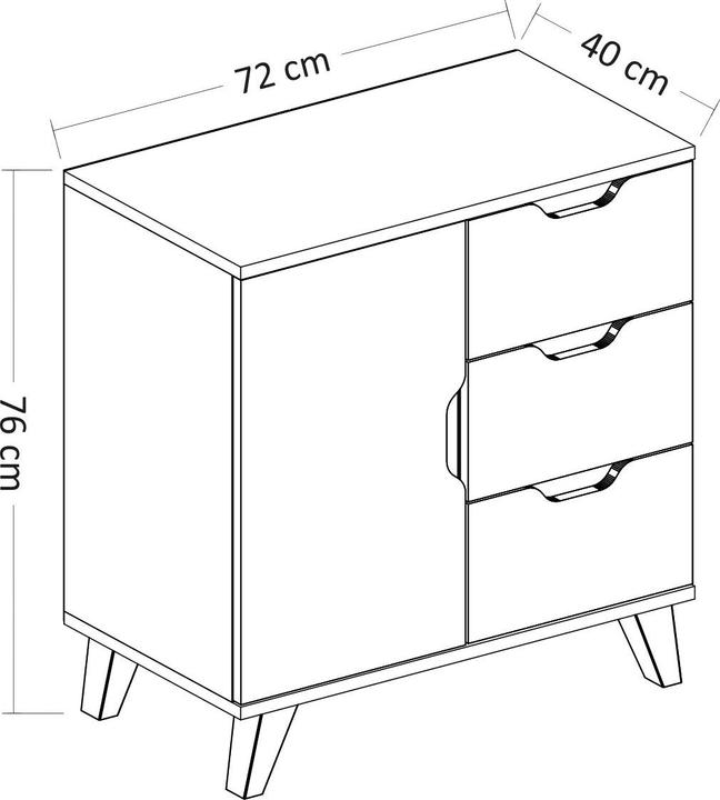 Actual product image Homitis Loretta (72 x 40 x 76 cm)