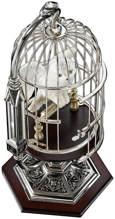 Productafbeelding Noble Collection Harry Potter miniatuur Hedwig in een kooi