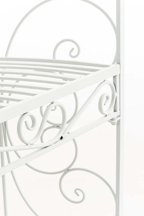 Image du produit Swisshandel24 Demi-pavillon Rosie avec banquette, blanc (58 cm, 120 cm)