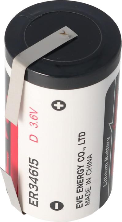Immagine prodotto Eve Batterie Batterie ER34615 D S, ER34615DSEVE, mit Lötfahnen in U-Form (1 pz., D, 19000 mAh)