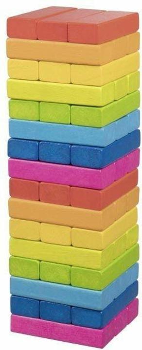 Produktbild Goki Geschicklichkeitsspiel Wackelturm (Französisch, Italienisch, Englisch, Schweizerdeutsch)