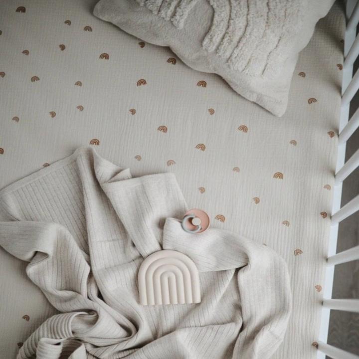 Actual product image Mushie Ripped melange (80 x 100 cm)