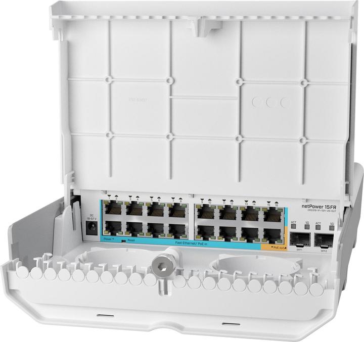Actual product image MikroTik netPower 15FR (18 Ports)
