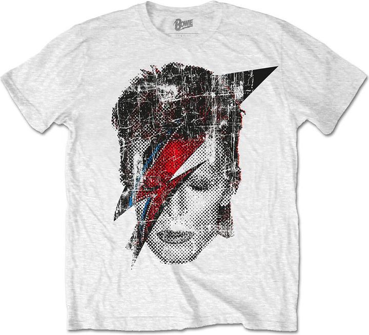 David Bowie Halftone Flash Face