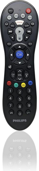 Actual product image Philips Perfect replacement SRP3014/10 remote control IR Wireless Cable, DTV, DVD/Blu-ray, DVR, SAT (Universal remote control, Miracast)