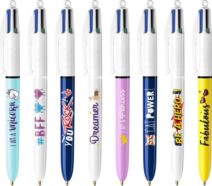 Image du produit Bic Clip pour stylo à bille (Multicolore, 8 x)