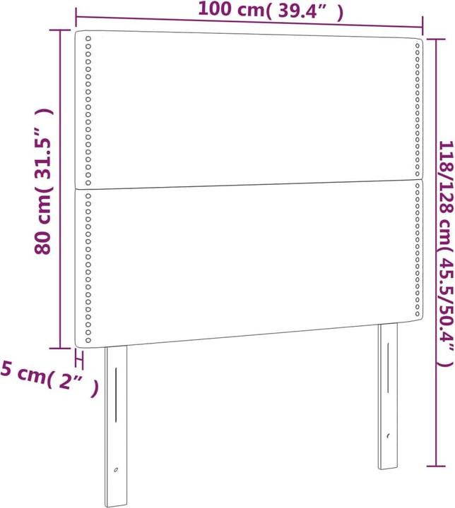 Actual product image VidaXL Thorn (100 x 5 x 128 cm)