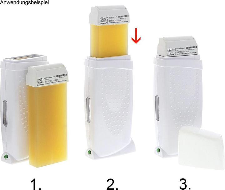 Actual product image Kosmetex 6x wax cartridges azulene (1000 ml, 10 x)