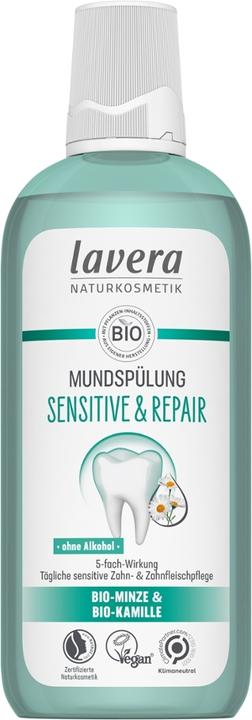 Lavera BIO-Mundspülung Sensitive Minze & Kamille - 400ml - (400 ml, Mundspülung)