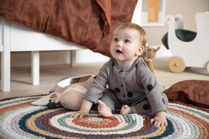 Image du produit Sebra Tapis au crochet Multi couleurs (120 x 120 cm)