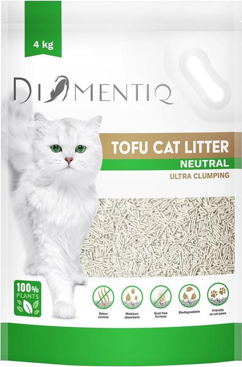 Actual product image Diamentiq Tofu (Clumping, Non-dusting, Non-clumping, 4 kg)