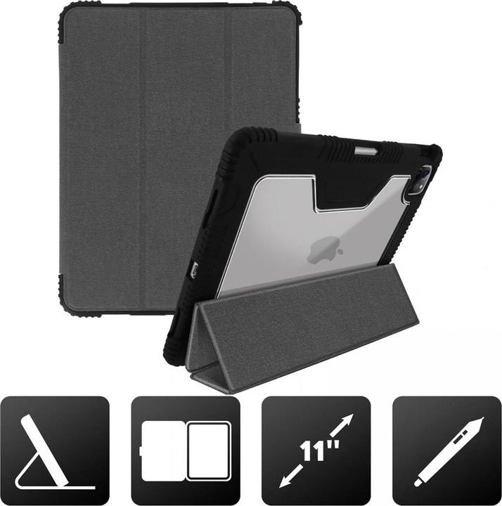 Immagine prodotto Akashi Apple iPad Pro 11 2020 / 2018 /Air 2020 Hülle, Video-/Tastatur, - Schwarz (iPad Pro 11 2021 (3a generazione))