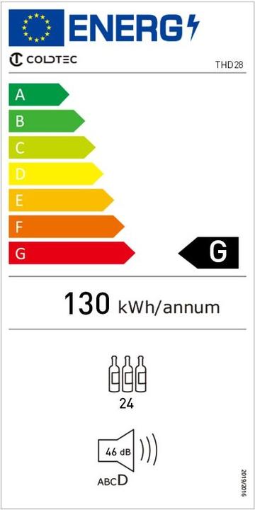 Energie-Label Coldtec by Kibernetik THD28