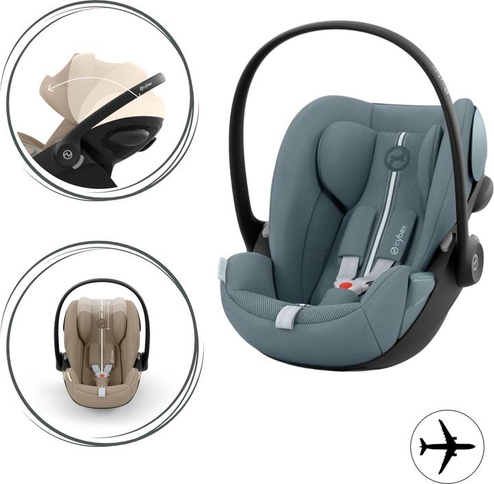 Produktbild Cybex CLOUD G I-SIZE PLUS Stormy Blue | light blue (Babyschale, ECE R129/i-Size Norm)