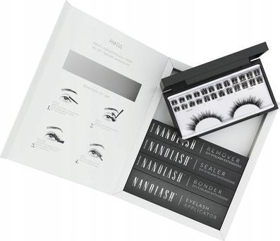 NoName Starter kit di extension ciglia fai da te Cluster Lashes con legante, sigillante, rimuovente (Ciglia artificiali)