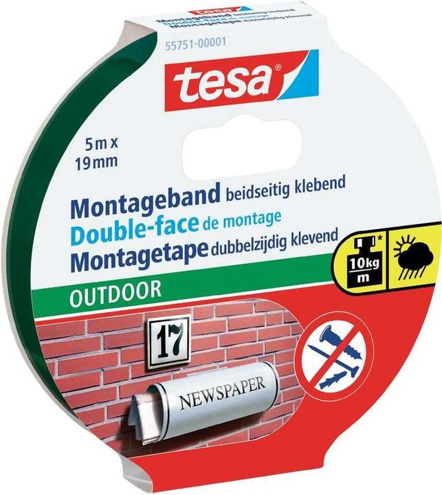 Produktbild tesa Powerbond OUTDOOR doppelseitiges Montageband (19 mm)