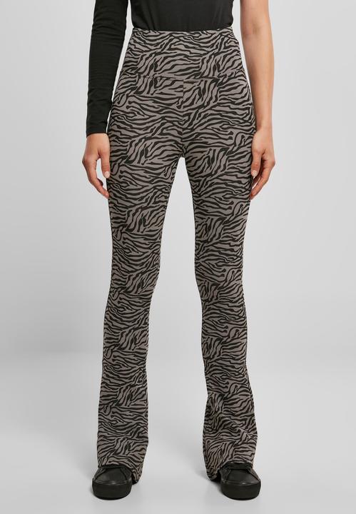 Produktbild Urban Classics Ladies High Waist Zebra Boot Cut Leggings - 14105 (XL)
