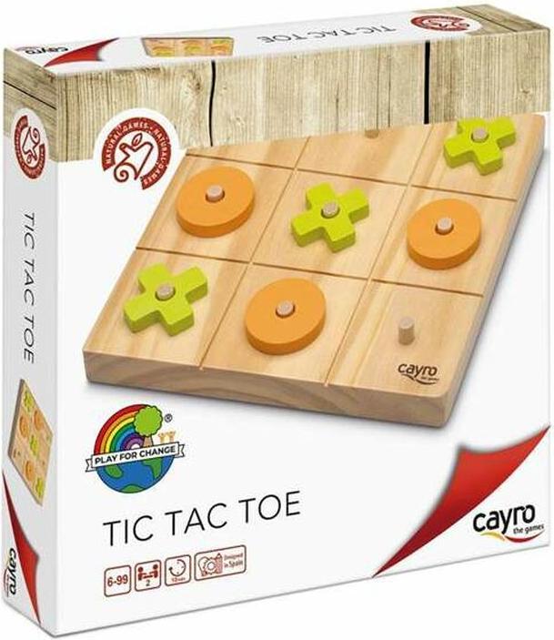 Produktbild Cayro Tic Tac Toe Tic Tac Toe Holz 20 x 20 x 4 cm (Italienisch, Spanisch, Englisch, Deutsch, Französisch)