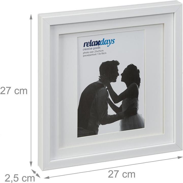 Productafbeelding Relaxdays 2x fotolijst (25 x 25 cm)