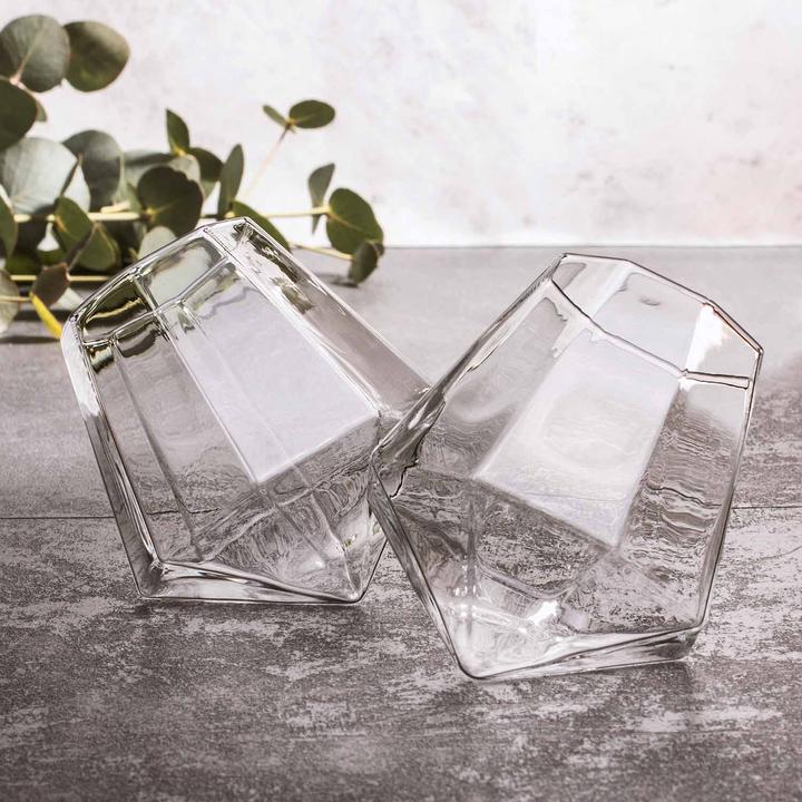 Image du produit Mad Monkey - Verres en diamant (set de 2) (2 x, Verre à whisky)