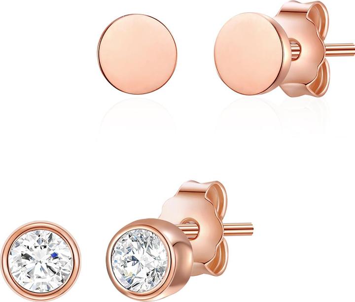 Immagine prodotto Glanzstücke München Donna Argento Cubico Zirconia Oro Rosa - 23818 (Argento 925)