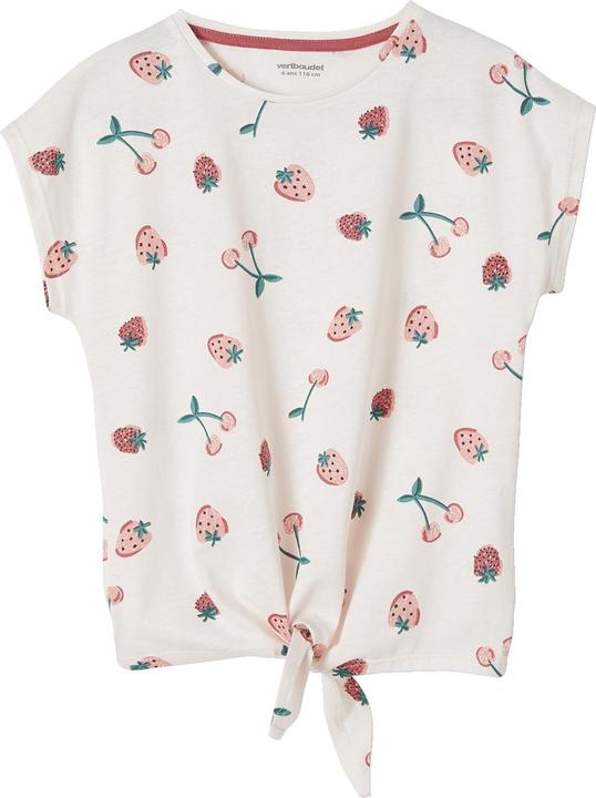 Rose pâle, cerises+fraises
