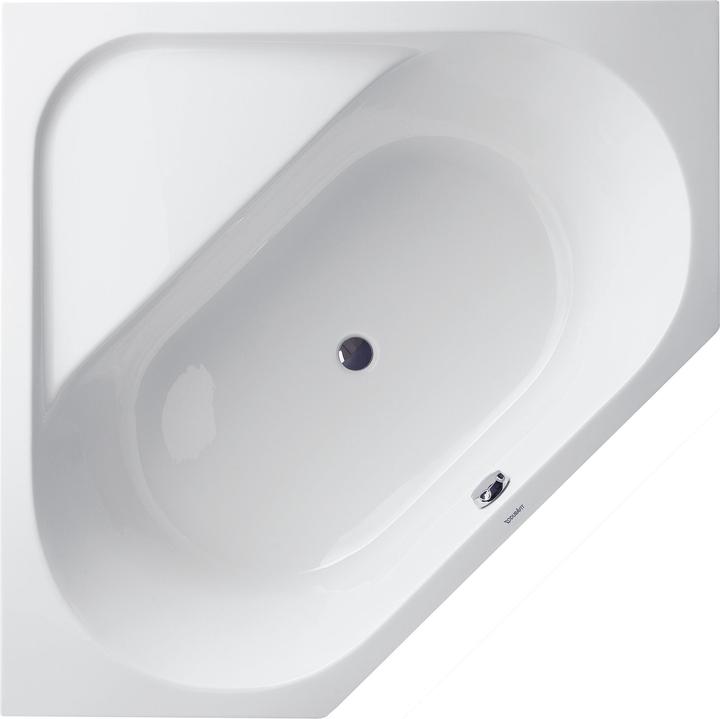 Produktbild Duravit Eck-Badewanne D-CODE 2 Rückenschrägen, weiss 1400x1400mm