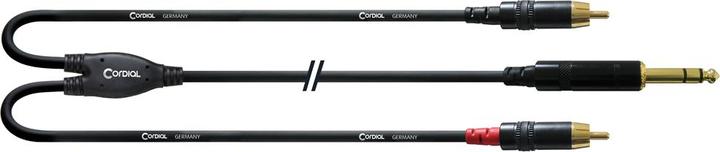 Produktbild Cordial CFY 6 VCC - Y-Kabel 6.3mm Klinke - Stereo-Cinch (6 m, Cinch, 6.3mm Klinke (Jack))