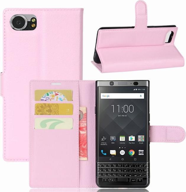 Produktbild Litchi Leder Bookcover (Blackberry KEYone)