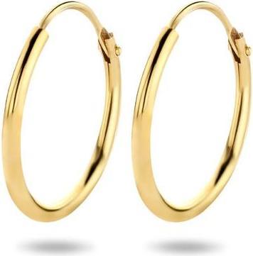 Marie Sparkle14 Ohrringe Rundrohr - 15 mm - Gold (Gelbgold)