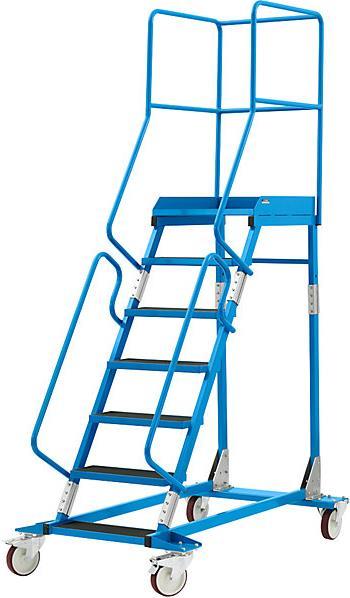 Image du produit eurokraft pro Échelle mobile à plate-forme PREMIUM (Échelle à plate-forme, 161 cm)
