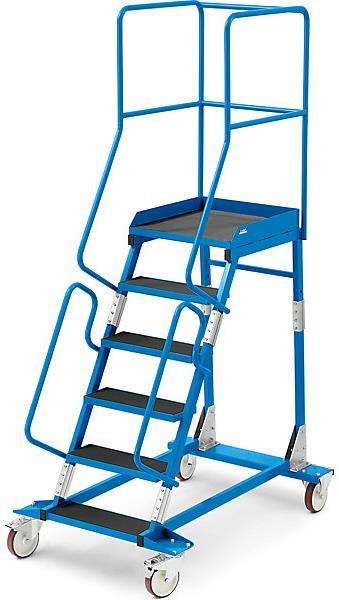 Image du produit eurokraft pro Échelle mobile à plate-forme PREMIUM (Échelle à plate-forme, 146 cm)