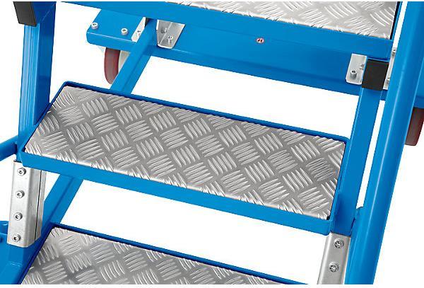 Produktbild eurokraft pro Mobile Podestleiter PREMIUM (Plattformleiter, 220 cm)