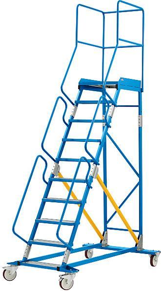 Actual product image eurokraft pro Mobile platform ladder PREMIUM (Platform ladder, 205 cm)