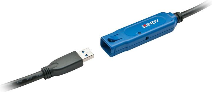 Produktbild Lindy USB 3.0 Aktiv-Verlaengerung 15m USB 3.0 Super Speed (15 m, USB 3.2 Gen 1)